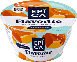 ეპიკა FLAVORITE ხაჭო მარილიანი კარამელი 7.6% 130 გ
